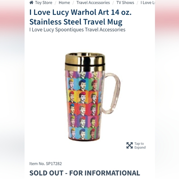 Cute "I Love Lucy" thermal mug - Picture 6 of 7